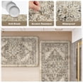thumbnail image 6 of Anti Fatigue Fall Kitchen Mats, Boho Distressed Kitchen Floor Mats 17"x47"+17"x30", Non Slip Waterproof Kitchen Rugs, Padded Comfort Standing Mats for Laundry, Office, Sink, Desk Orange Multi, 6 of 6