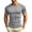 Gray, variant on Fwqbns Men's Compression Shirt Short Sleeve Quick Dry Workout T-Shirt Athletic Gym Running Top Moisture Wicking Base Layer Blue