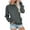 Dark Gray, variant on Kaemgyyd Women's Casual Long Sleeve Sweatshirts Loose Solid Color Crewneck Tops Lightweight Pullover with Pockets