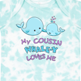thumbnail image 4 of Inktastic My Cousin Whale-y Loves Me Boys or Girls Baby Bodysuit, 4 of 5
