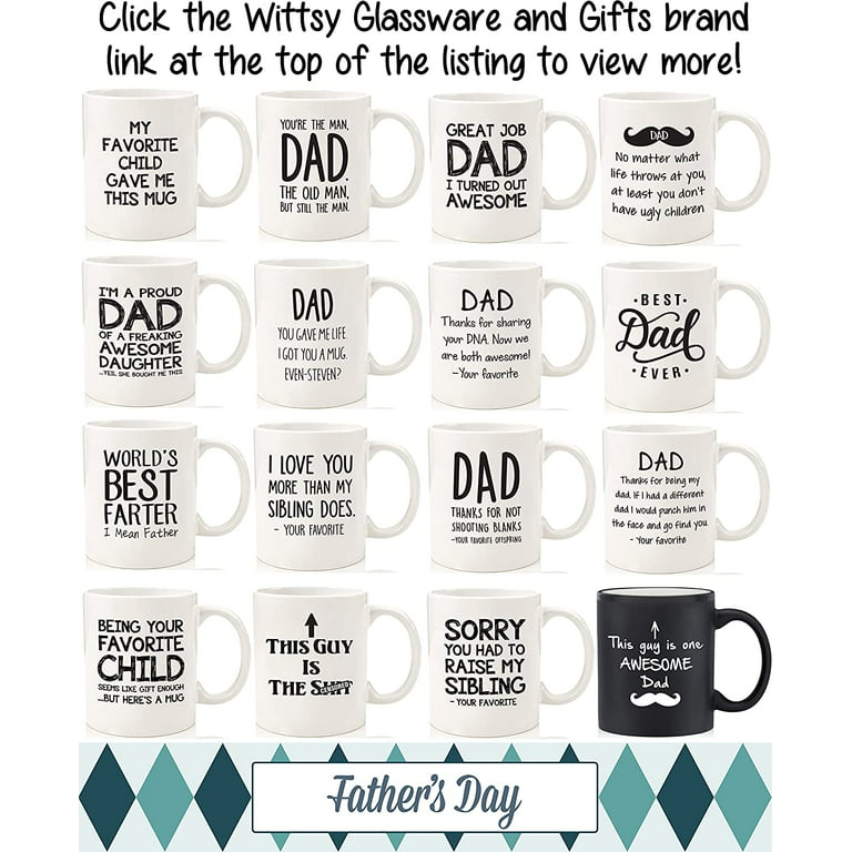 Great Job Dad Funny Coffee Mug - Father's Day Gifts for Dad - Unique Best  Dad Gifts from Daughter, Son, Kids, Favorite Child - Cool Gag Birthday