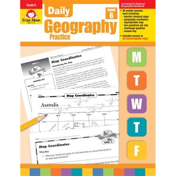Pre-Owned Daily Geography Practice: Grade 6 (Paperback) 1557999759 9781557999757