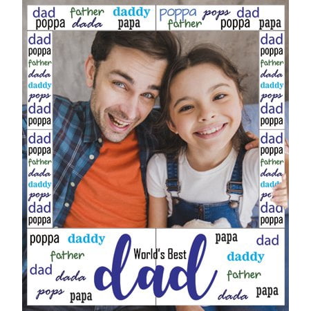 Aahs Engraving World's Best Dad Party Photo Frame Prop, 35 X 30