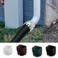 thumbnail image 2 of Lomubue Downspout Adapter Universal Easy Installation Improve Water Drainage Plastic Rain Gutter to Drain Pipe Extender Connector, 2 of 10
