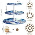thumbnail image 3 of 3-Tier Acrylic Cupcake Stand Sturdy Dessert Display Cupcake Tower Cupcake Holder for Party Wedding Outdoor Picnic Unicorn Raising Its Front Legs, 3 of 8