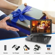 WONNIE 17.9 Portable DVD Player with 15.4 HD IPS Screen, Car DVD/CD Headrest TV Video for Kids Player Car Traveling Companion (Black)