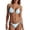 A-BU2135, variant on Yuanlong Women's Bikini Neck Tie Top With Side Tie Triangle Bottom Solid Color Bathing Suits Minimalist Beach Swimwear