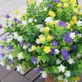 thumbnail image 2 of 6 Bundles Artificial Flowers UV Resistant Realistic Faux Plants Fake Flowers for Outdoor Porch Planters, Spring Summer Home Living Room Office Garden Decorations (Multi-color-Eucalyptus), 2 of 8