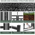 thumbnail image 2 of SPZONE 40" Portable Metal Dog Pen, 48 Panels for Outdoor Yard or RV Camping, Black/Silver, 2 of 5