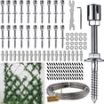 thumbnail image 3 of 98 4ft Stainless Steel Wire Trellis Heavy Duty Kit for Outdoor Use 20 Sets, 3 of 6