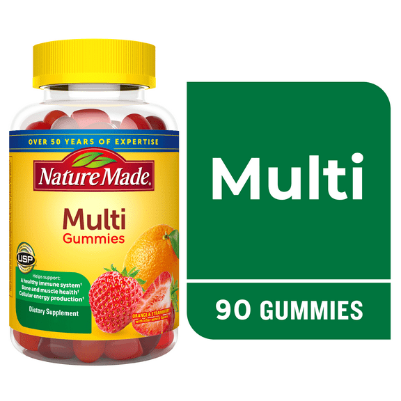 Nature Made Multivitamin Gummies, Gummy Vitamins for Nutritional Support, 90 Count