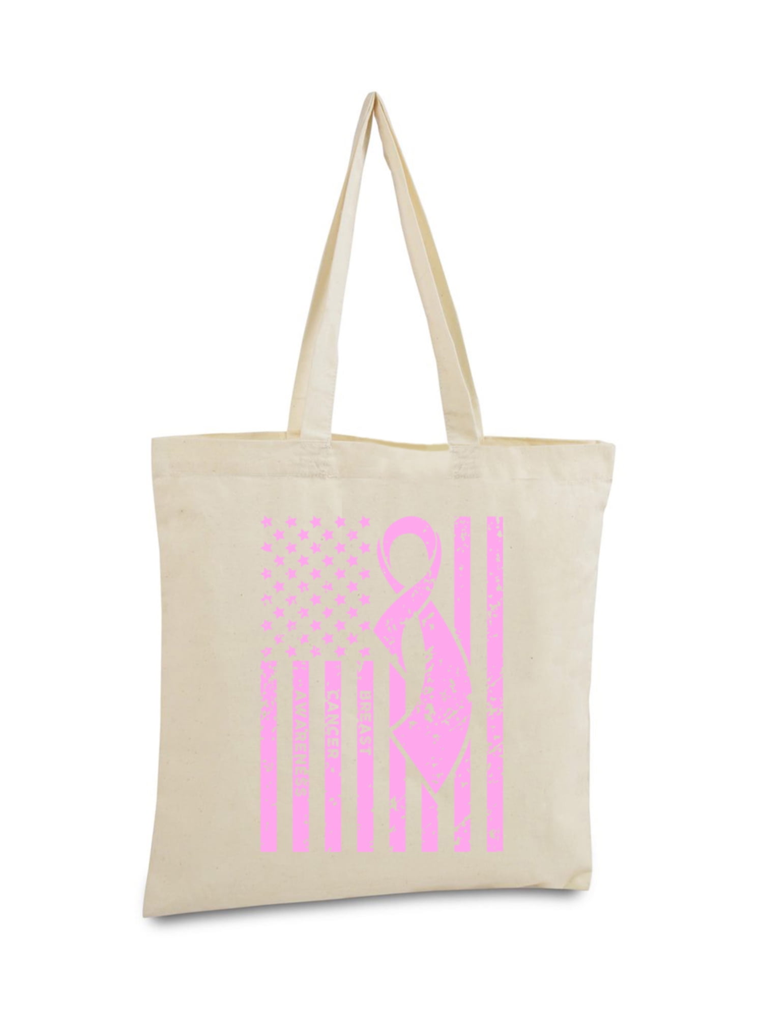 pink ribbon tote bags