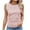 Pink, variant on ABATAB Womens Ribbed Tank Tops Summer Crew Neck Slim Fitted Tops Striped Casual Basic Sleeveless Shirts