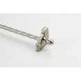 thumbnail image 1 of Zoroufy 01416-03463 36 in. Heritage Roped Tubular Stair Rod Set Extended Brackets Acorn Finial in Satin Nickel, 1 of 1