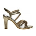 thumbnail image 2 of Badgley Mischka Big Girls Dress Heel Sandals, Gold, 5, 2 of 7