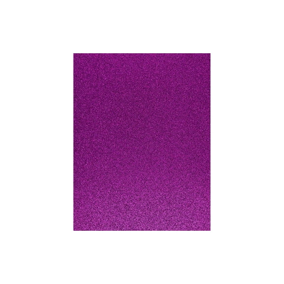 Cdstk Glitter 8.5x11 85lb 15pc Pk Purple UPC