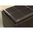 thumbnail image 7 of WYNDENHALL Franklin 5-piece Faux Leather Storage Ottoman with 2 Serving Trays Satin Cream, 7 of 7