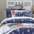 thumbnail image 1 of Lullaby Bedding Away at Sea Printed 4-piece Comforter Set, 1 of 3