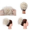 thumbnail image 2 of MY-LADY Messy Hair Bun Donut Bun Curly Wavy Synthetic Ponytail Extensions Hairpieces Hair Scrunchies Wraps Chignon for Women Girls (Grey/Brown/Silver/Black), 2 of 8