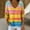 #266-Multicolor, variant on Shirts For Women Casual Colorful Prints V-neck Long-sleeved Sweatshirt Loose And Versatile Tops Gifts For Women