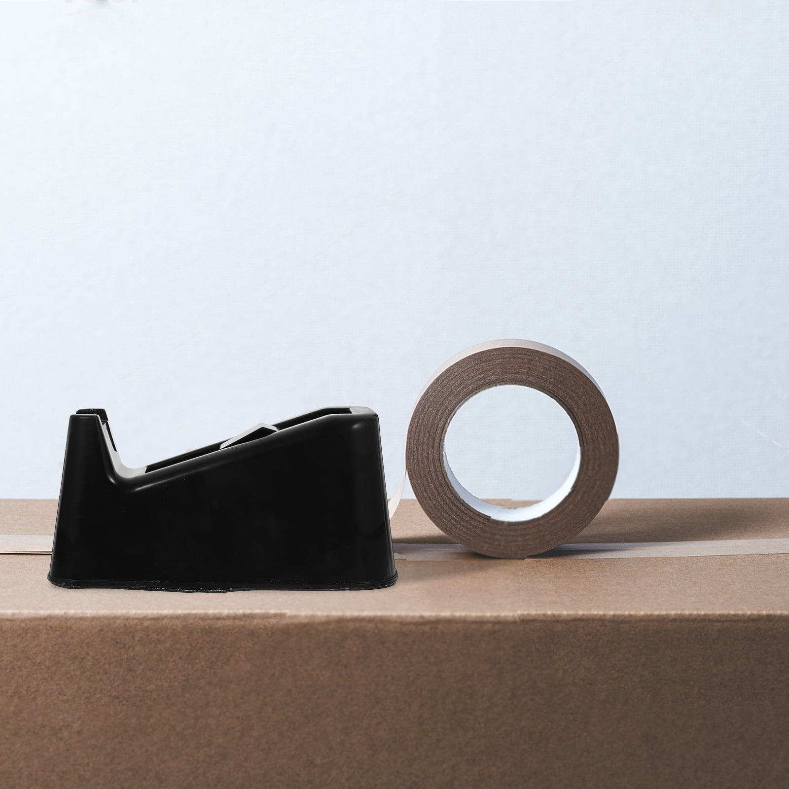Hytrove Black Tape Dispenser for Office Supplies, 1 Pack, 8.5 x 4.1 x 2.4 Inch Desktop Tape Holder