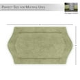 thumbnail image 3 of HOME WEAVERS Waterford Collection Bathroom Rug 100% Cotton Tufted Bath Rug, Extra Soft and Absorbent Bath Rugs, Non-Slip Bath Mats, Machine Washable bath rugs for Bathroom, 21"x34" Rectangle, Green, 3 of 4