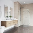 thumbnail image 6 of VIGO Gemini 45 in. L x 45 in. W x 73 in. H Frameless Hinged Neo-angle Shower Enclosure in Chrome with 3/8 in. Clear Glass, 6 of 12