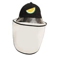 thumbnail image 3 of Sombrero de protección + cubierta facial Anti-polvo Protección Gorra de negro-L Zulema Cubierta de la cara del sombrero de protección para niños, 3 of 6