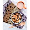 thumbnail image 3 of Purple Brown Kitchen Dish Towels for Drying Dishes Set of 2, Rustic Farmhouse Dog Paw Vintage Waffle Weave Microfiber Hand Tea Bathroom Towels Quick Dry & Absorbent Towel 12x12, 3 of 7