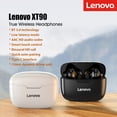 thumbnail image 2 of Lenovo XT90 TWS True Wireless Earbuds In-ear Earphones Bluetooth 5.0 Headphones with Touch Control Hands-Free Stereo Sound Noise Canceling IP54 Waterproof Dual host Binaural HD Call Headsets, 2 of 6