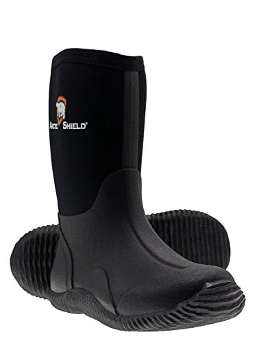 ArcticShield Kids Waterproof Durable Rubber Neoprene Outdoor Boots 