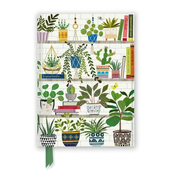 Flame Tree Notebooks Georgia Breeze: Books & Plants (Foiled Journal), (Hardcover)