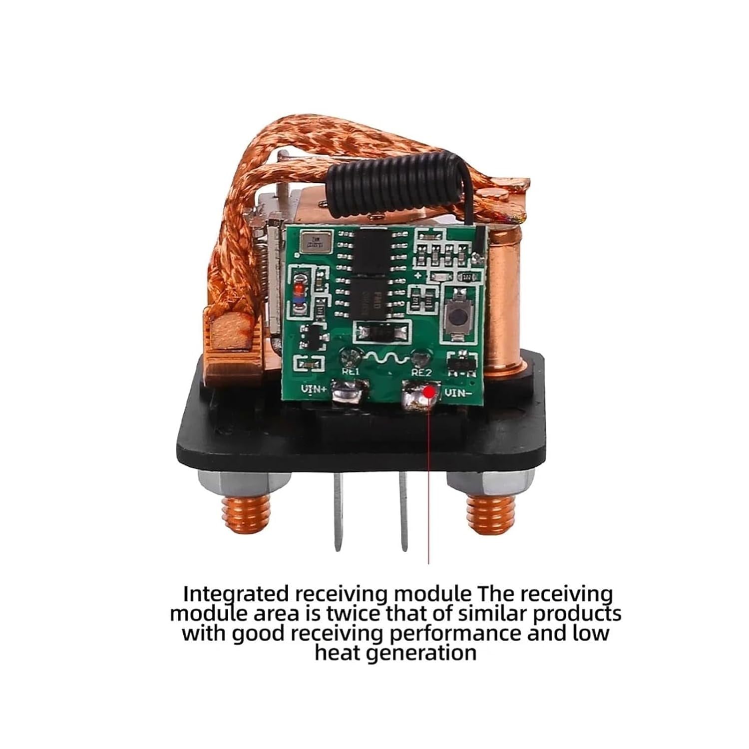 Wireless Remote Control Battery Relay Switch, Battery Disconnect Switch, 12V/24V Cut Off Isolator Master Switches, for Car Truck Boat