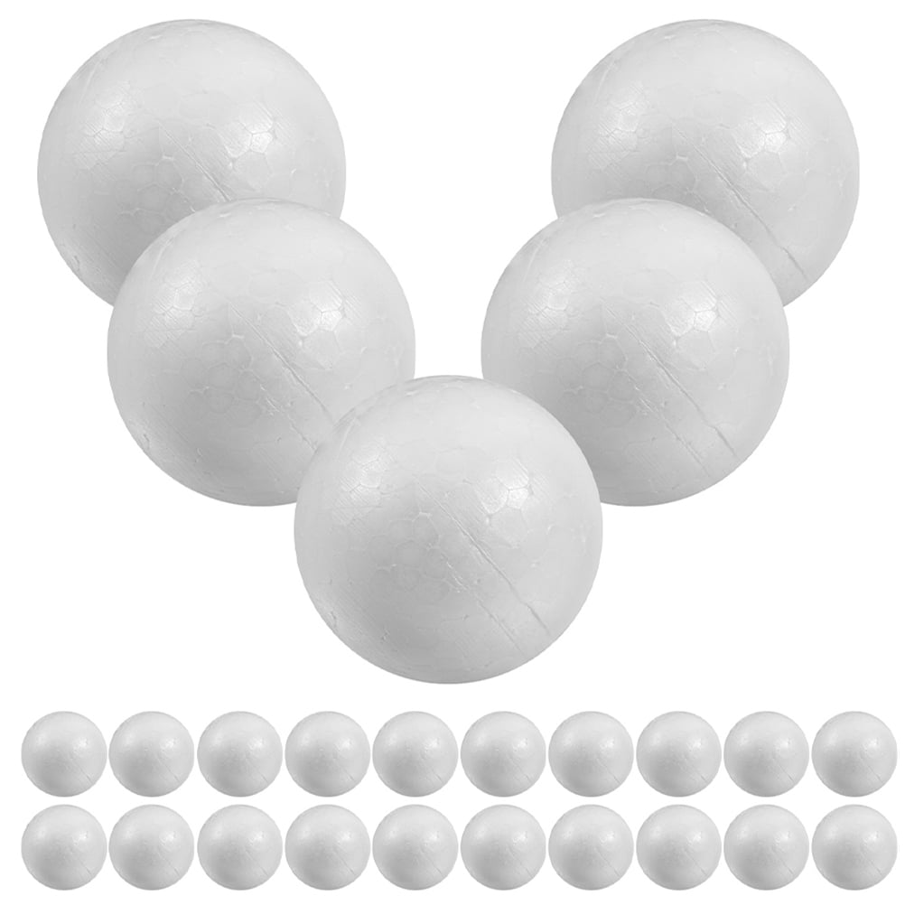 25 Pcs Boules de Mousses Rondes Boules de Mousses Bricolage Boule de Mousses Ornement pour Projet d'Artisanat Scolaire