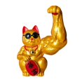 thumbnail image 1 of Estatua de resina de gato de la suerte de gato de de grande, apertura, gato de bienvenida, adorno Shui, artesanía de resina - 1 Magideal Estatua de resina de gato de la suerte, 1 of 5
