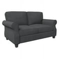 thumbnail image 4 of Sofa With Solid Wood Frame,, Comfy Sofa Couch With Extra Deep Seats, Modern 2 Seater Sofa, For Living Room Apartment Lounge, Grey, 4 of 7