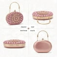 thumbnail image 2 of LHSHID Women Rhinestone Evening Clutch Purse Bag Bling Glitter Sparkly Diamond Tote Bag Crystal Wedding Party Bag, 2 of 8