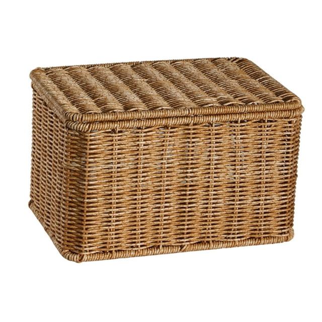 Cesta de almacenamiento de ropa, canasta tejida, recipiente de ropa, papel de almacenamiento decorativo para sala de estar varios libros de oficina en S