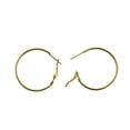 thumbnail image 4 of KLKCMS 20pcs Chic Hoop Huggie Copper Solid Round Earrings Large Loop Earrings Gold, 4 of 6