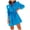 Blue, variant on Fesfesfes Blazer Coat for Women Casual Sexy Solid Turn Down Collar Jacket Long Sleeve Coat Outerwear Blazer Under $10
