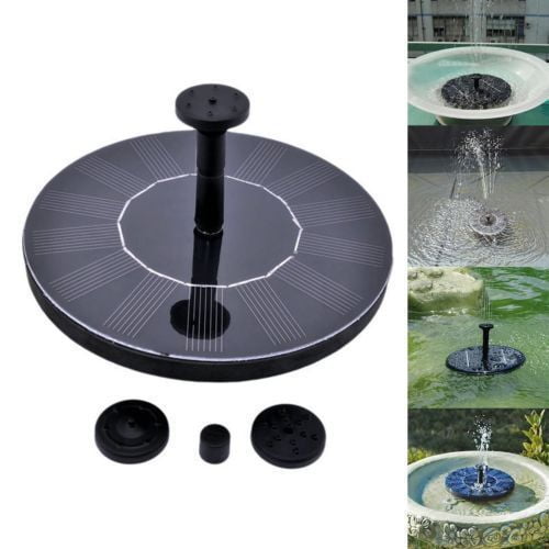 Solar Power Fountain Water Pump Floating Panel Pool Garden Pond For Birdbath US by