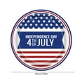 thumbnail image 3 of 16-Pack Independence Day Themed Paper Plates, Patriotic Disposable Party Dinnerware, Snack Dessert Tableware, Festival Celebration Supplies, Red White Blue Decor for Appetizers and Treats, 3 of 6