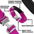 thumbnail image 6 of Black Rhino - Tactical Dog Collar Ultra-Soft Neoprene Padded Dog Collars for Medium, Large, XL Dogs | Heavy Duty Metal Buckle | Padded Handle for Dog Training (Large, Pink), 6 of 7