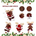 thumbnail image 2 of DolliBu Santa Funky Brown Moose Stuffed Animal Plush Toy - Super Soft Wild Animal Dress Up with Red Santa Claus Outfit, Cute Wildlife Perfect Holiday Christmas Gift - 11 Inch, 2 of 6