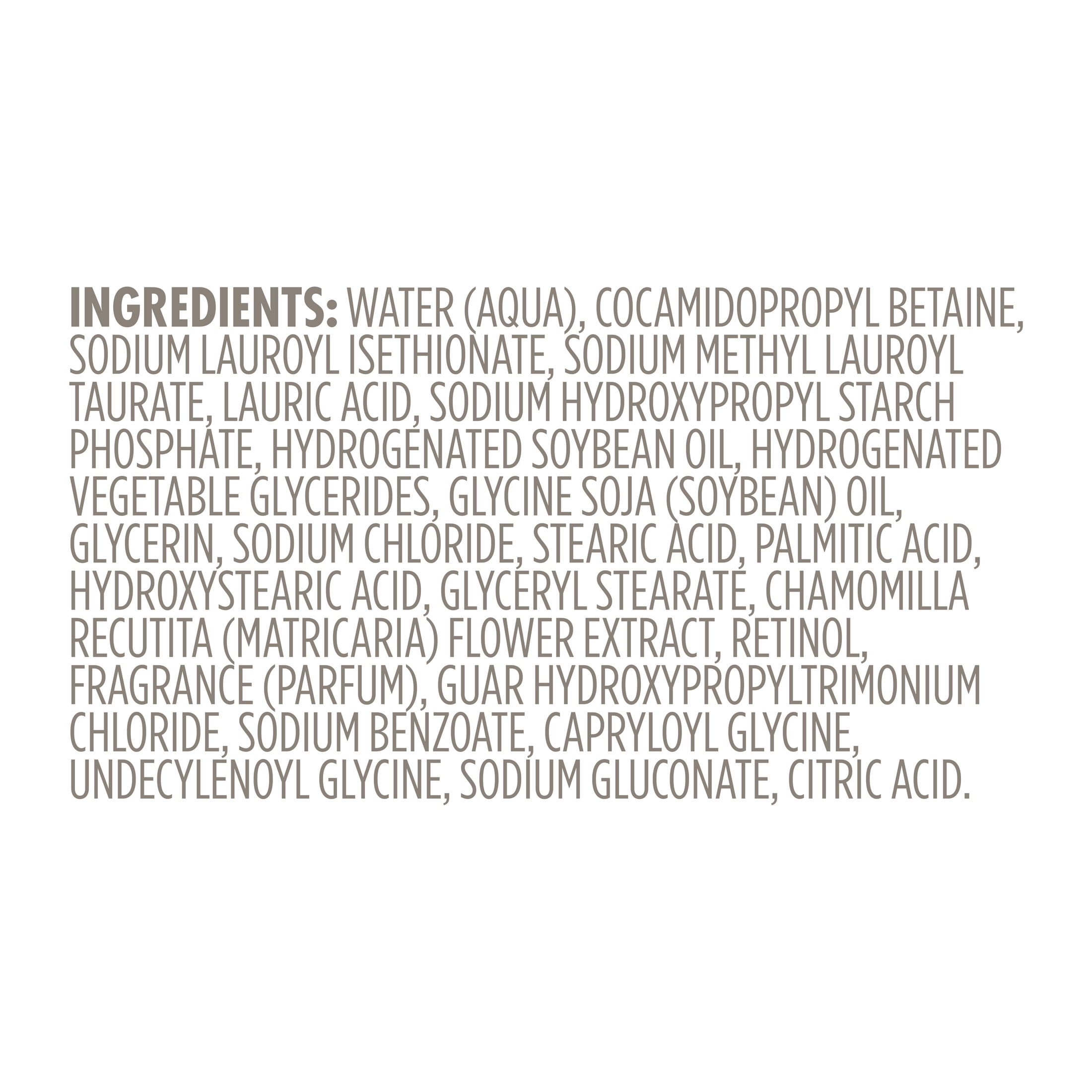 Dove Calming Moisture Body Wash for Women 3% Renewing Serum with Retinol & Chamomile, 18.5 oz