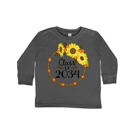 

Inktastic Class of 2034 Sunflower Wreath Gift Toddler Boy or Toddler Girl Long Sleeve T-Shirt