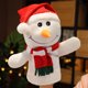 thumbnail image 5 of Bonito títere de dedo de muñeco de nieve navideño. Títere de mano navideño suave. Adecuado para la interacción. Accesorio para juegos de rol PP. Perfecto para el entretenimiento navideño., 5 of 5