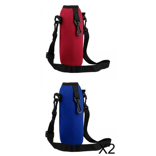 correa portabotellas deportivas,Estuche portabotellas deportivo de neopreno,portabotellas cubierta aislada correa de ajuste,camping senderismo deportes botella de agua bolsa bolsa,Caminatas