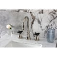 thumbnail image 2 of Kingston Brass KS2986PKX Duchess Two-Handle 3-Hole Deck Mount Widespread Bathroom Faucet with Brass Pop-Up in Polished Nickel, 2 of 8