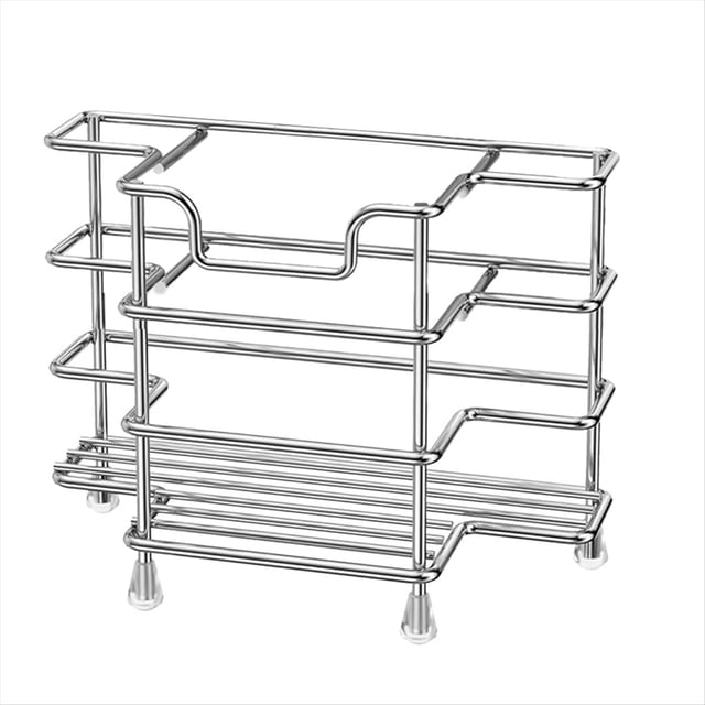 Soporte para Cepillo de Dientes Montado en la Pared para BañO, Organizador de Accesorios de BañO de Acero Inoxidable con 3 Ranuras para Espacios PequeñOs-A